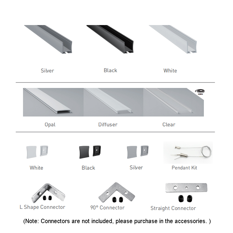 Hanging Ceiling Lights LED Profile For 18mm LED Strip Hanging Ceiling Lights LED Profile For 18mm LED Strip
